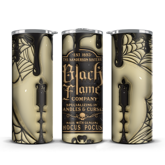 Sanderson Sisters Black Flame Co 3D Tumbler