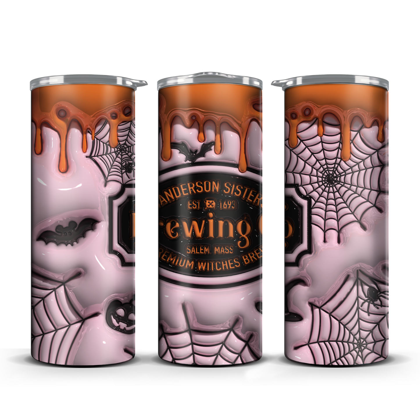 Sanderson Sisters Brewing Co. Orange Drip 3D Tumbler