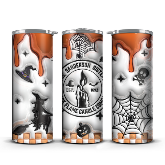 Sanderson Sisters Flame Co Orange Drip 3D Tumbler