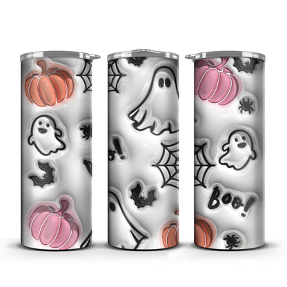 Ghost Boos Drip 3D Tumbler