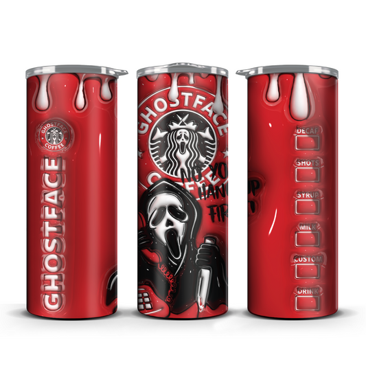 Ghostface Halloween 3D SB Tumbler