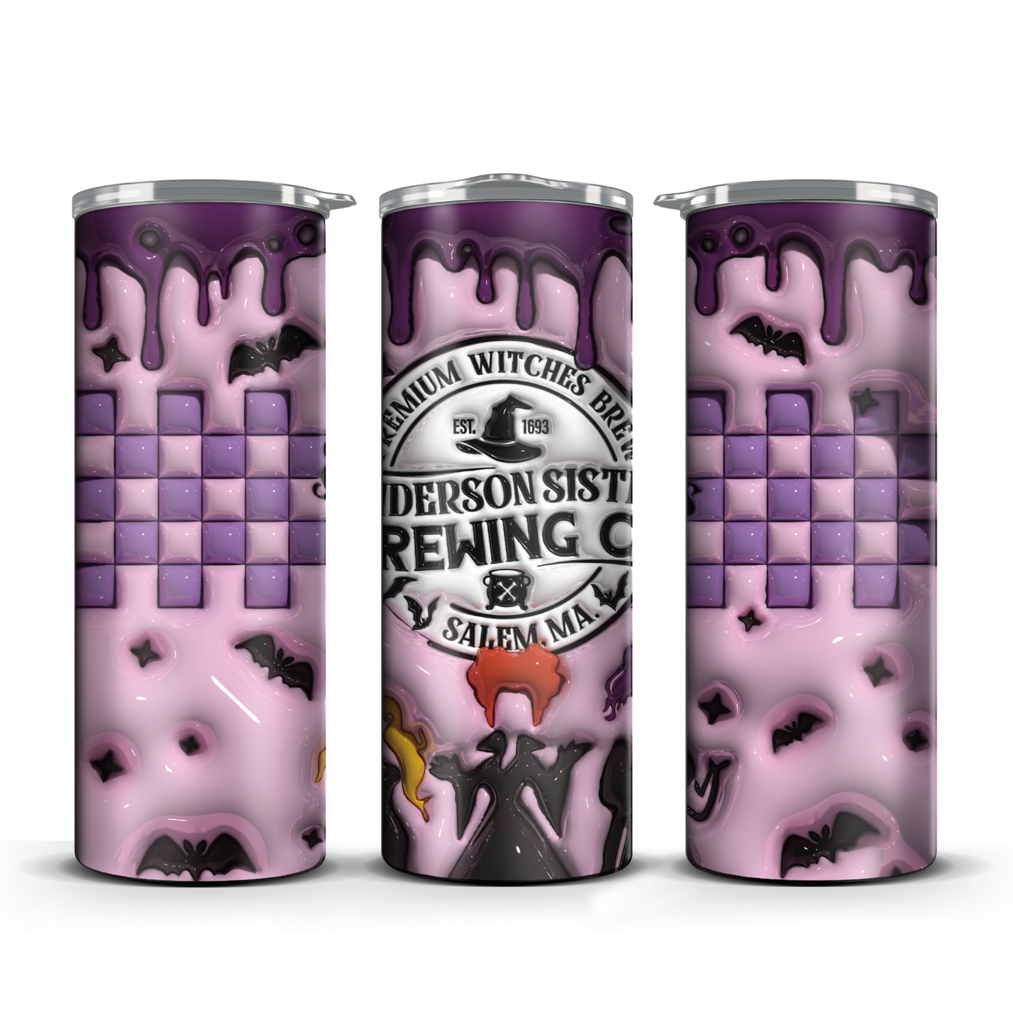 Hocus Pocus Brewing Co Checkered 3D Tumbler