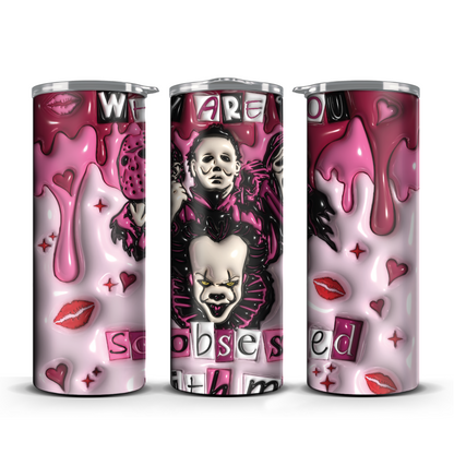 Mean Girls Pink Obsessed 3D Tumbler