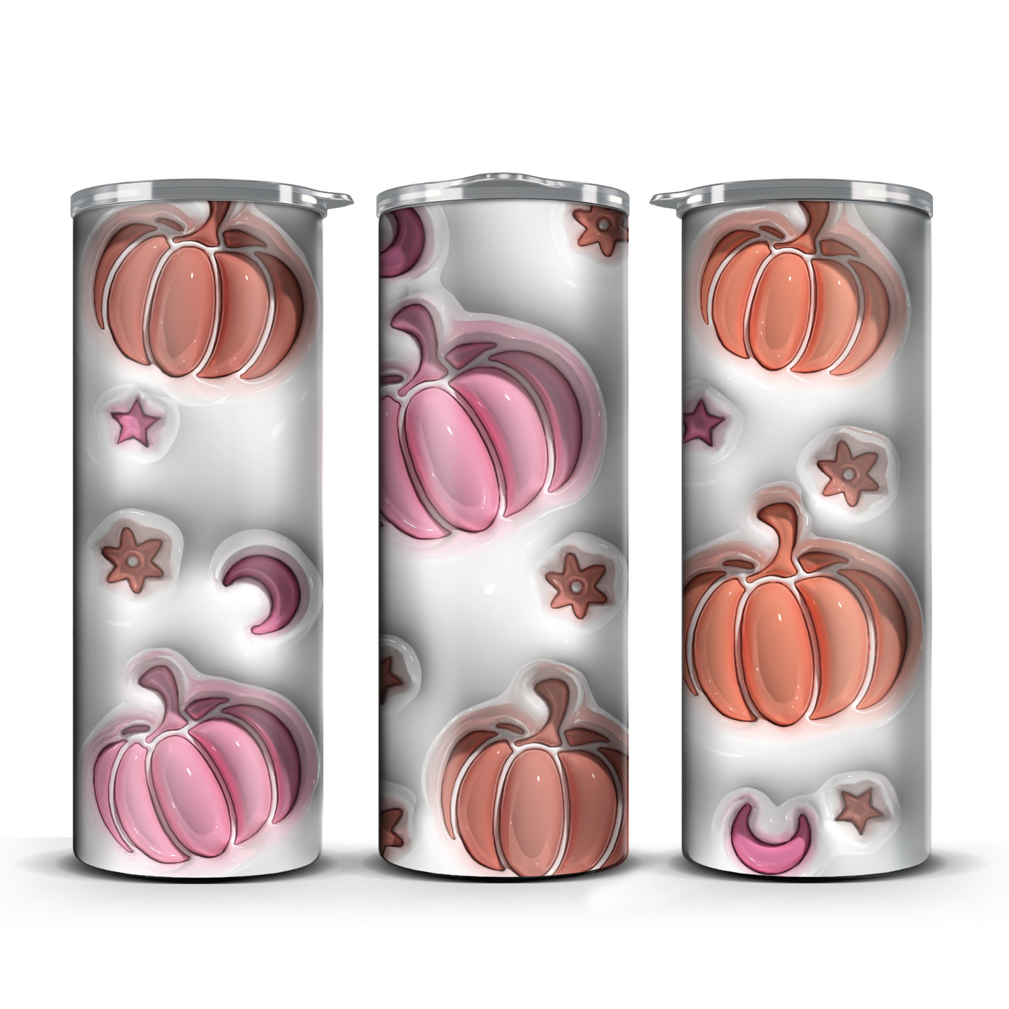 Pink Pumpkins 3D Tumbler