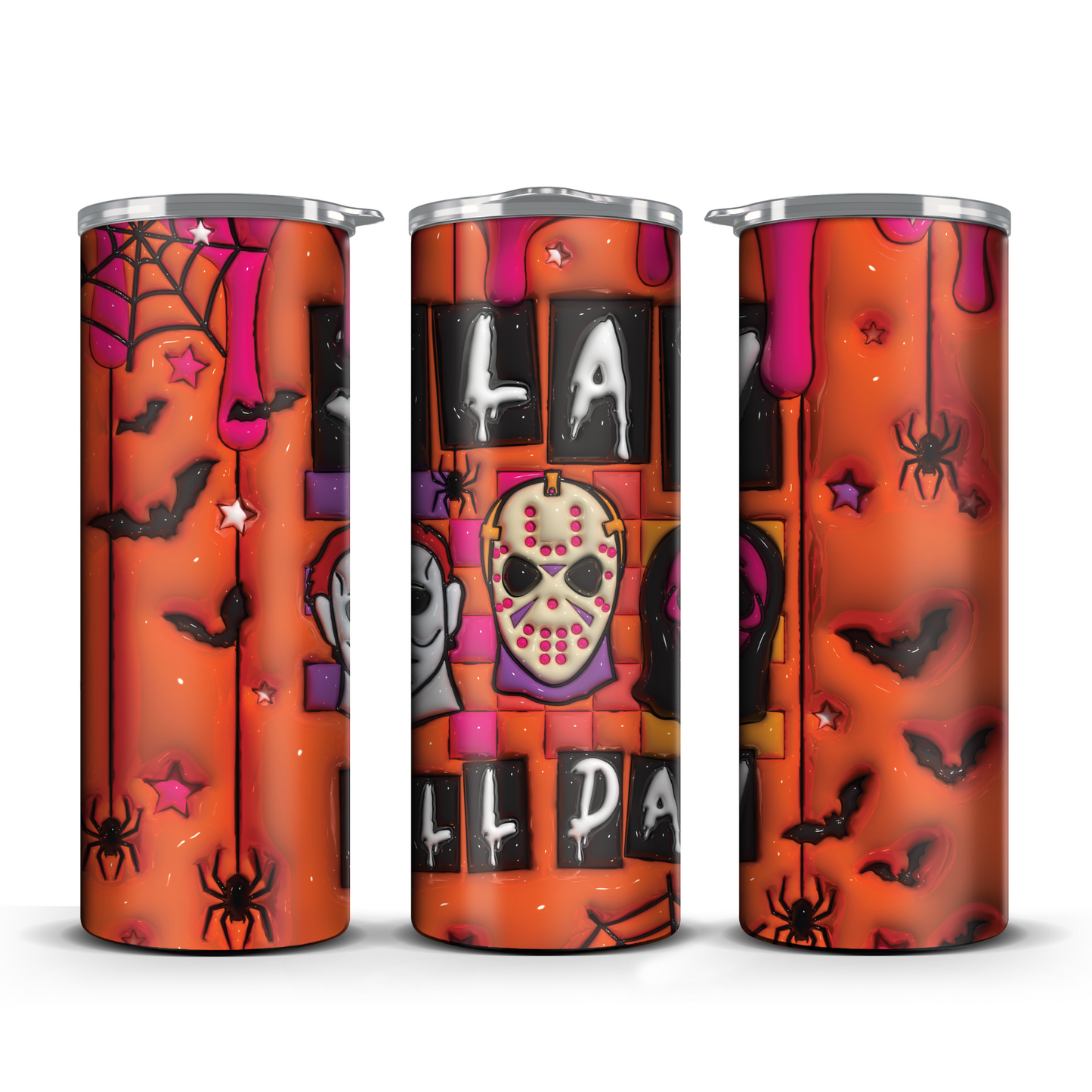 Slay All Day Horror 3D Tumbler