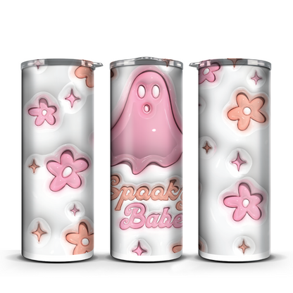 Spooky Ghost Babe 3D Tumbler