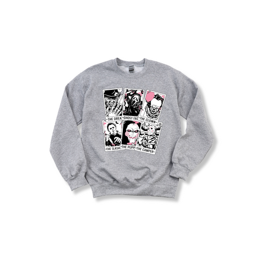 Pink Tarot Horror Unisex Sweatshirt