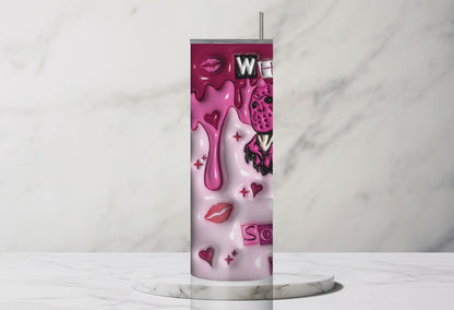 Mean Girls Pink Obsessed 3D Tumbler