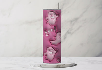 Pink Boos 3D Tumbler