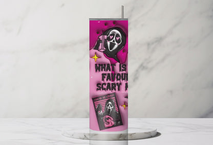 Fav Scary Pink Movie 3D Tumbler