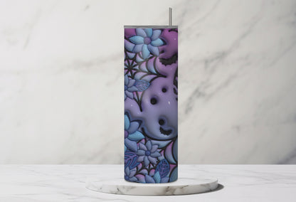 Purple Spooky Vibes 3D Tumbler